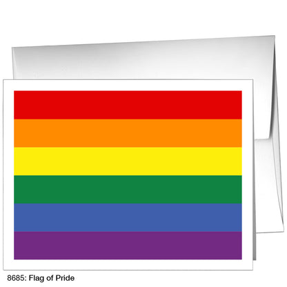 Flag of Pride, Greeting Card (8685B), A2 Card Front, www.printedcanvas.com