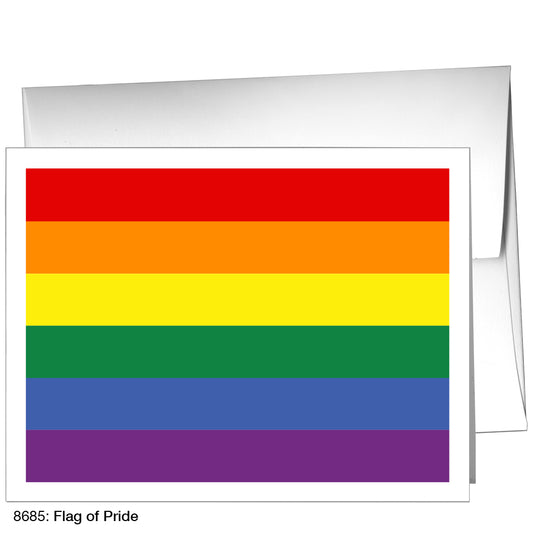 Flag of Pride, Greeting Card (8685B), A2 Card Front, www.printedcanvas.com