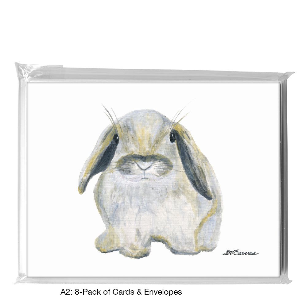 Bunny Lashes, Greeting Card (8743A), A2 8-Pack, printedcanvas.com