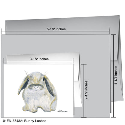 Bunny Lashes, Greeting Card (8743A), Enclosure, printedcanvas.com