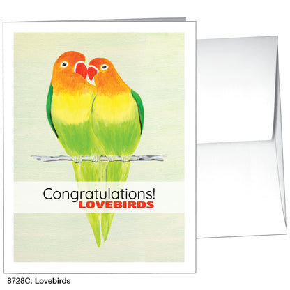 Lovebirds, Greeting Card (8728D), A2 Card, printedcanvas.com