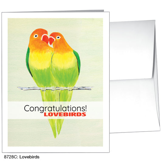 Lovebirds, Greeting Card (8728D), A2, printedcanvas.com