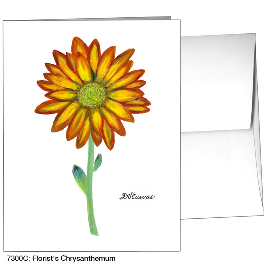 Florist's Chrysanthemum, Greeting Card (7300C), A2 Card Front, www.printedcanvas.com