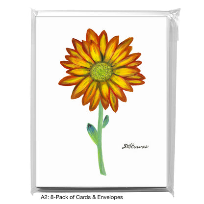 Florist's Chrysanthemum, Greeting Card (7300C), A2 Card 8-Pack, www.printedcanvas.com