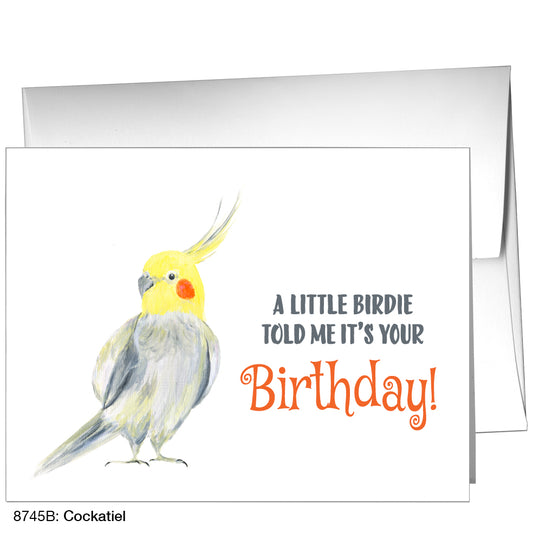Cockatiel, Greeting Card (8745B), A2, printedcanvas.com