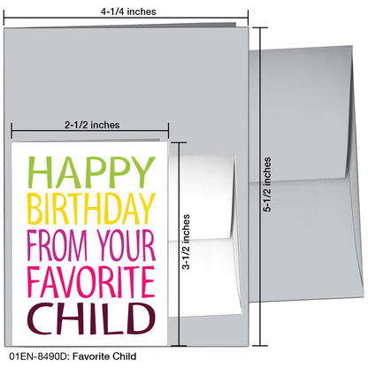 Favorite Child, Greeting Card (8490D), Enclosure, printedcanvas.com
