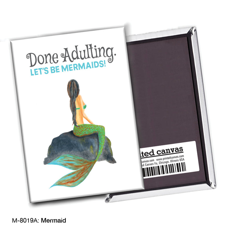 Mermaid, Magnet (M-8019A), Front, printedcanvas.com