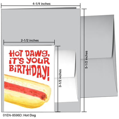 Hot Dog, Greeting Card (8596D), Enclosure Card, printedcanvas.com
