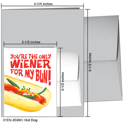 Hot Dog, Greeting Card (8596H), Enclosure, printedcanvas.com
