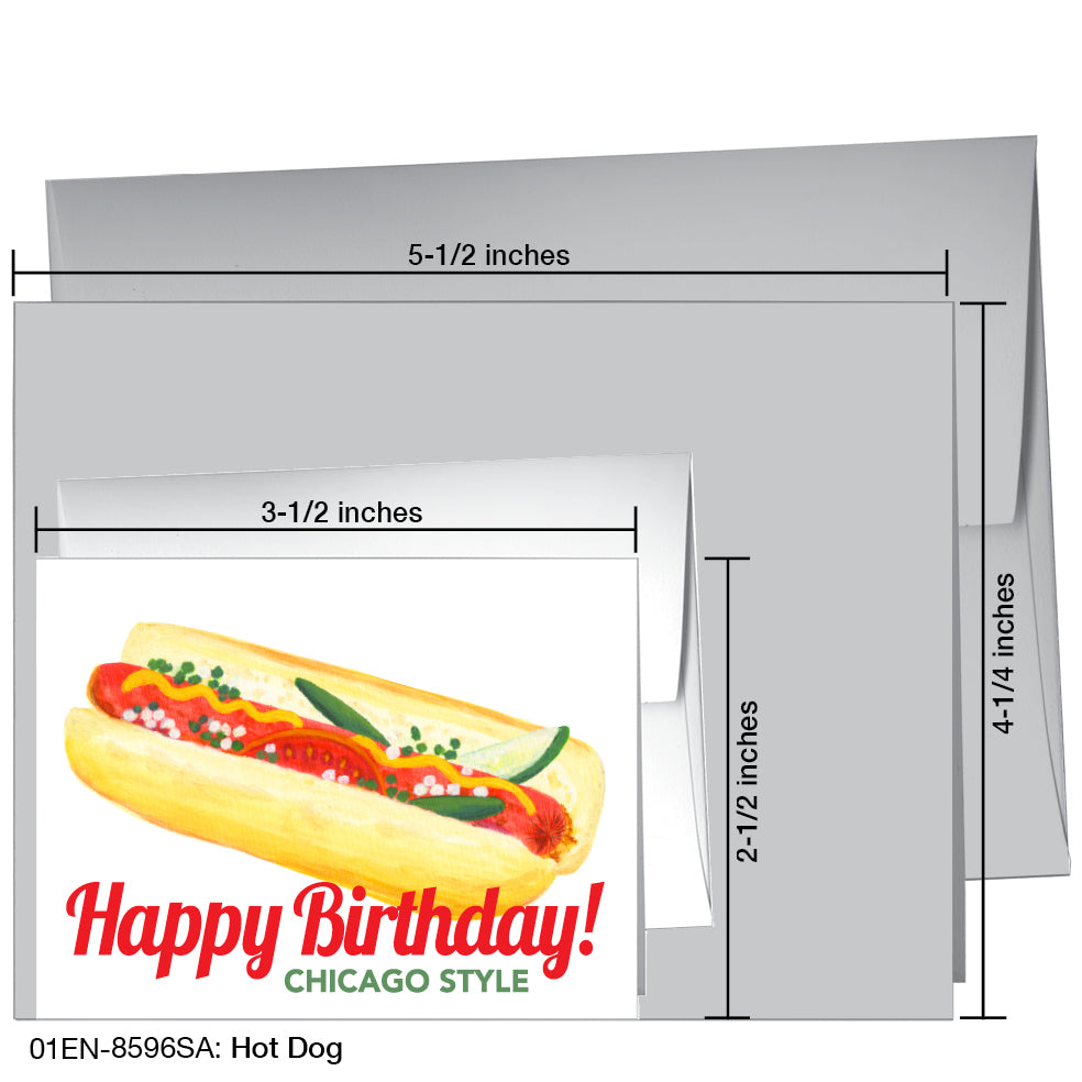 Hot Dog, Greeting Card (8596SA), Enclosure, printedcanvas.com