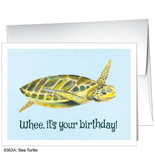 Sea Turtle, Greeting Card (8363A), A2, printedcanvas.com