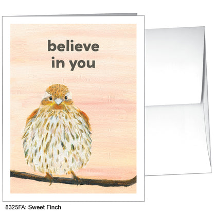 Sweet Finch, Greeting Card (8325FA), A2 Card, printedcanvas.com