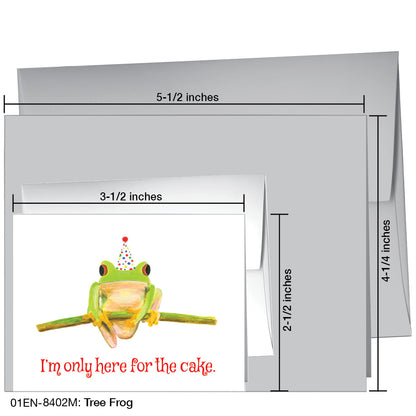 Tree Frog, Greeting Card (8402M), Enclosure Card, printedcanvas.com
