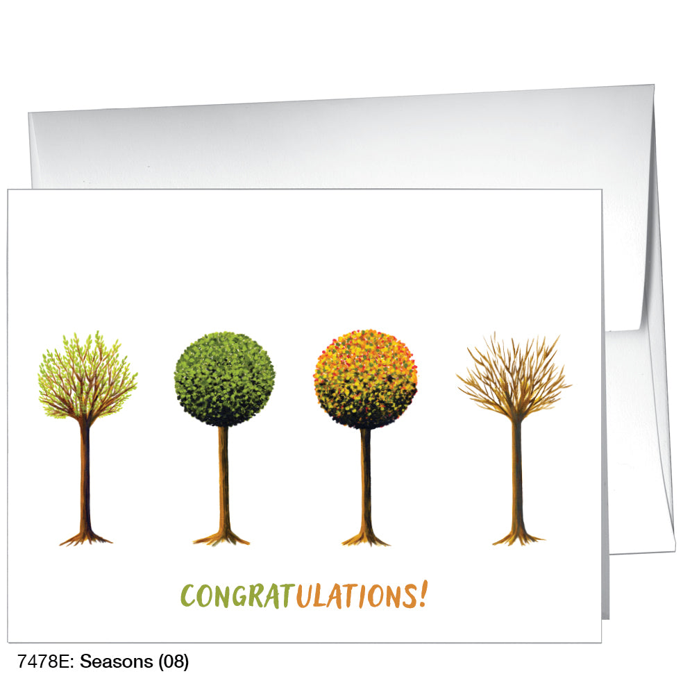 Seasons (08), Greeting Card (7478E), A2 Card, printedcanvas.com