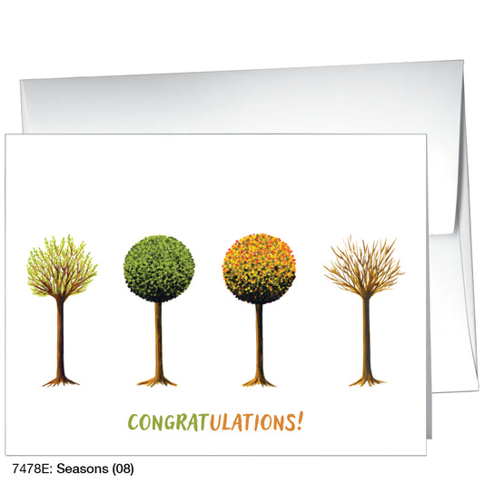 Seasons (08), Greeting Card (7478E), A2, printedcanvas.com