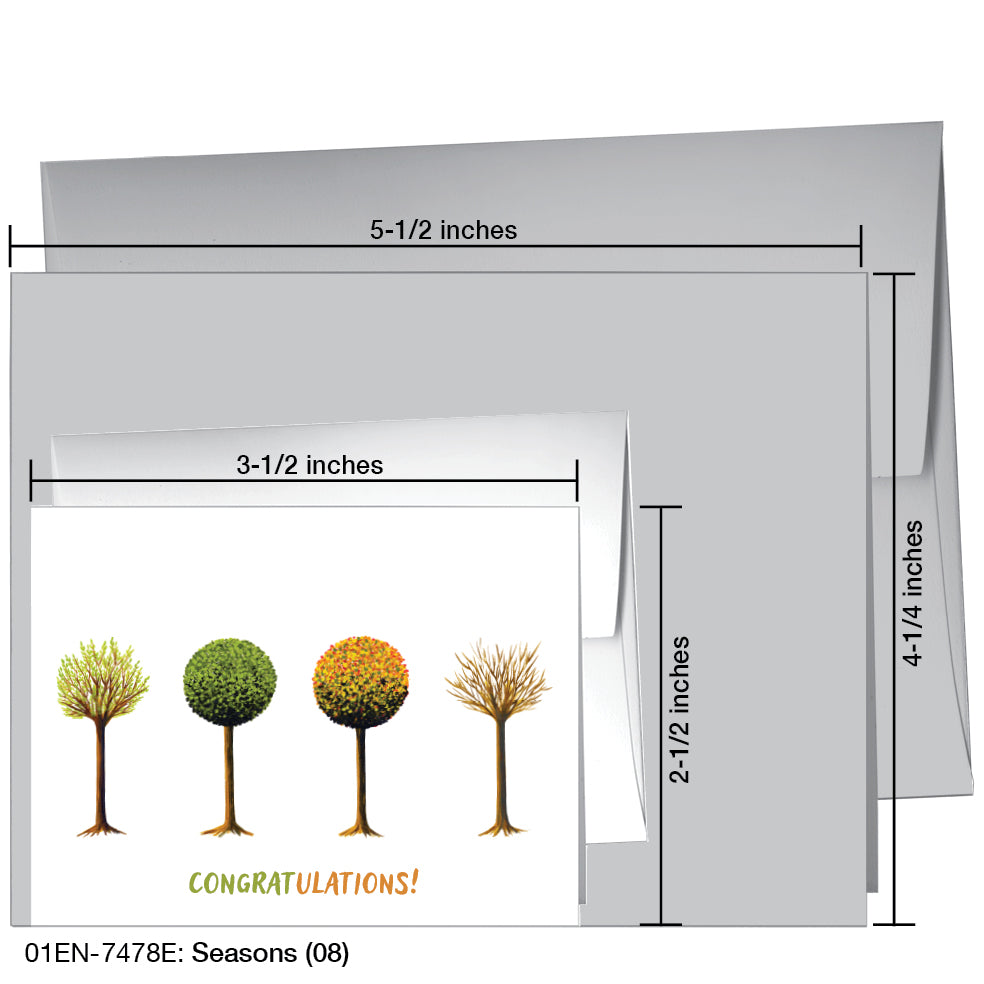 Seasons (08), Greeting Card (7478E), Enclosure Card, printedcanvas.com