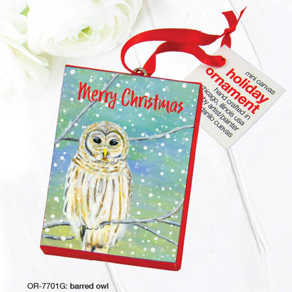 Barred Owl, Ornament (OR-7701G)