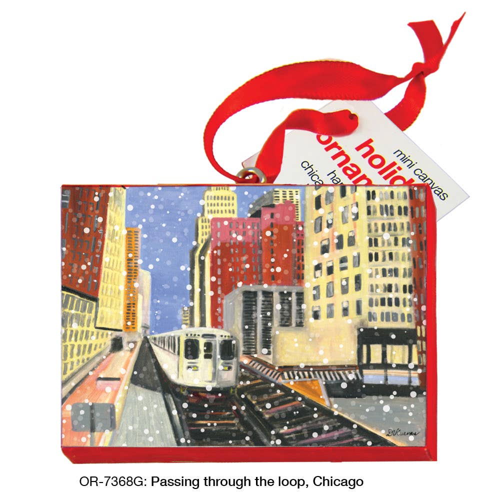 Passing Through The Loop, Chicago, Ornament (OR-7368G)