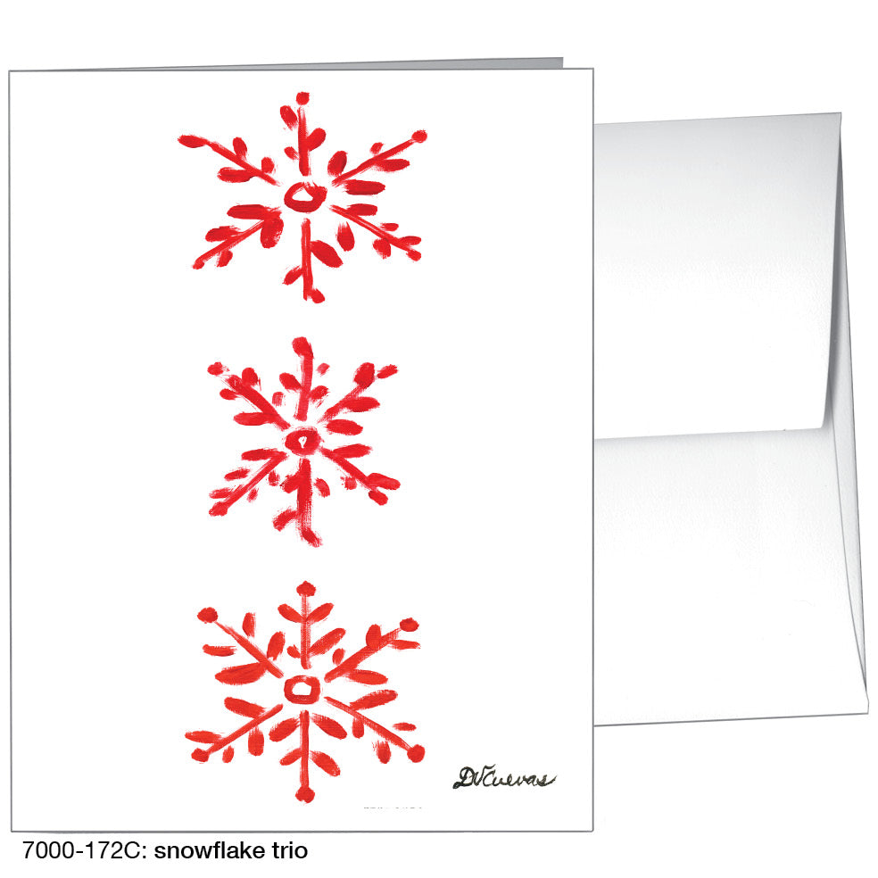 Snowflake Trio, Greeting Card (7505C)