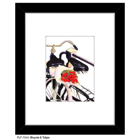 Bicycle & Tulips, Print (#7003)