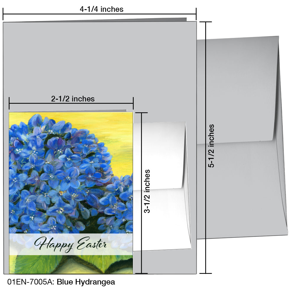 Blue Hydrangea, Greeting Card (7005A)