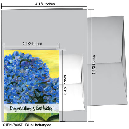 Blue Hydrangea, Greeting Card (7005D)