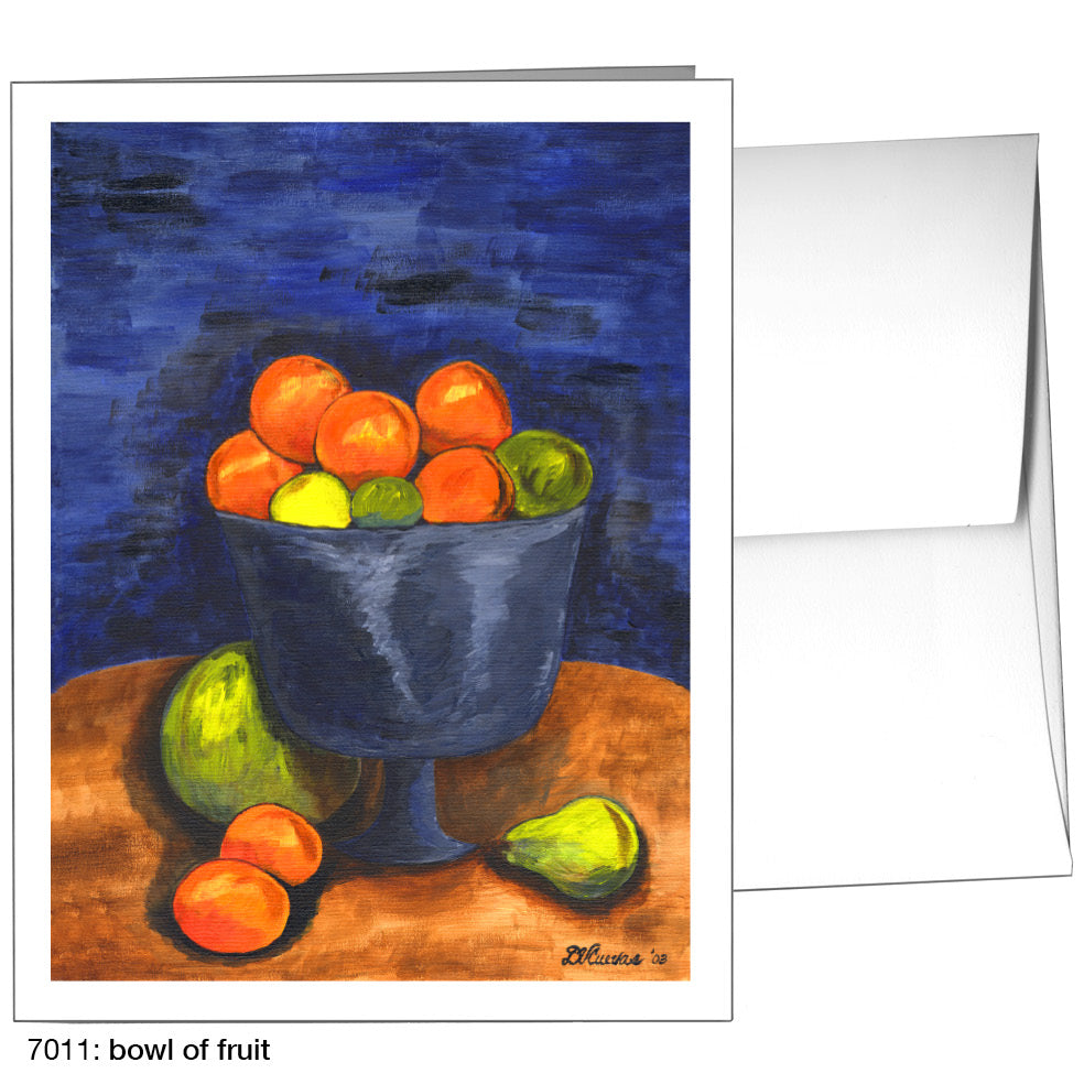 Bowl Of Fruit, Greeting Card (7011)