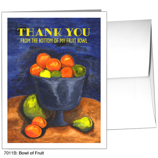 Bowl Of Fruit, Greeting Card (7011B)