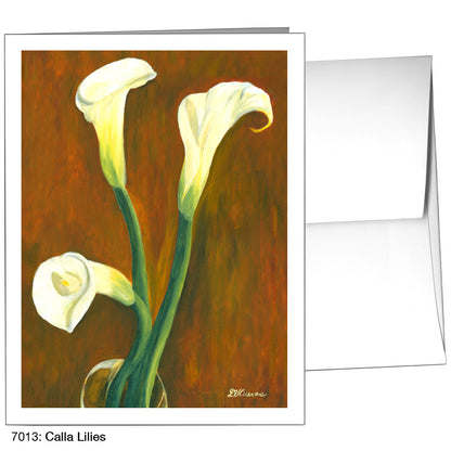 Calla Lilies, Greeting Card (7013)