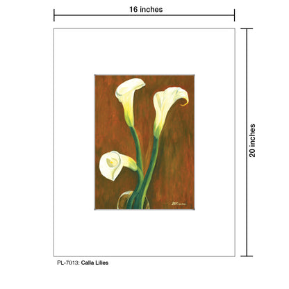 Calla Lilies, Print (#7013)