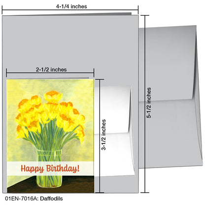 Daffodils, Greeting Card (7016A)