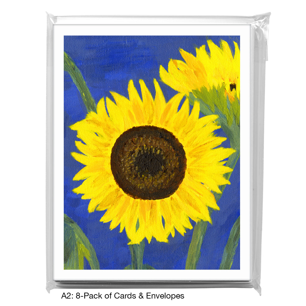 Five Sunflowers, Greeting Card (7022A)