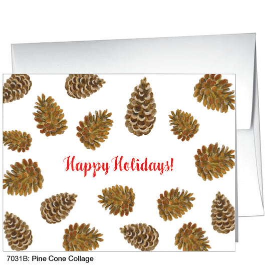Pine Cone Collage, Greeting Card (7031B)