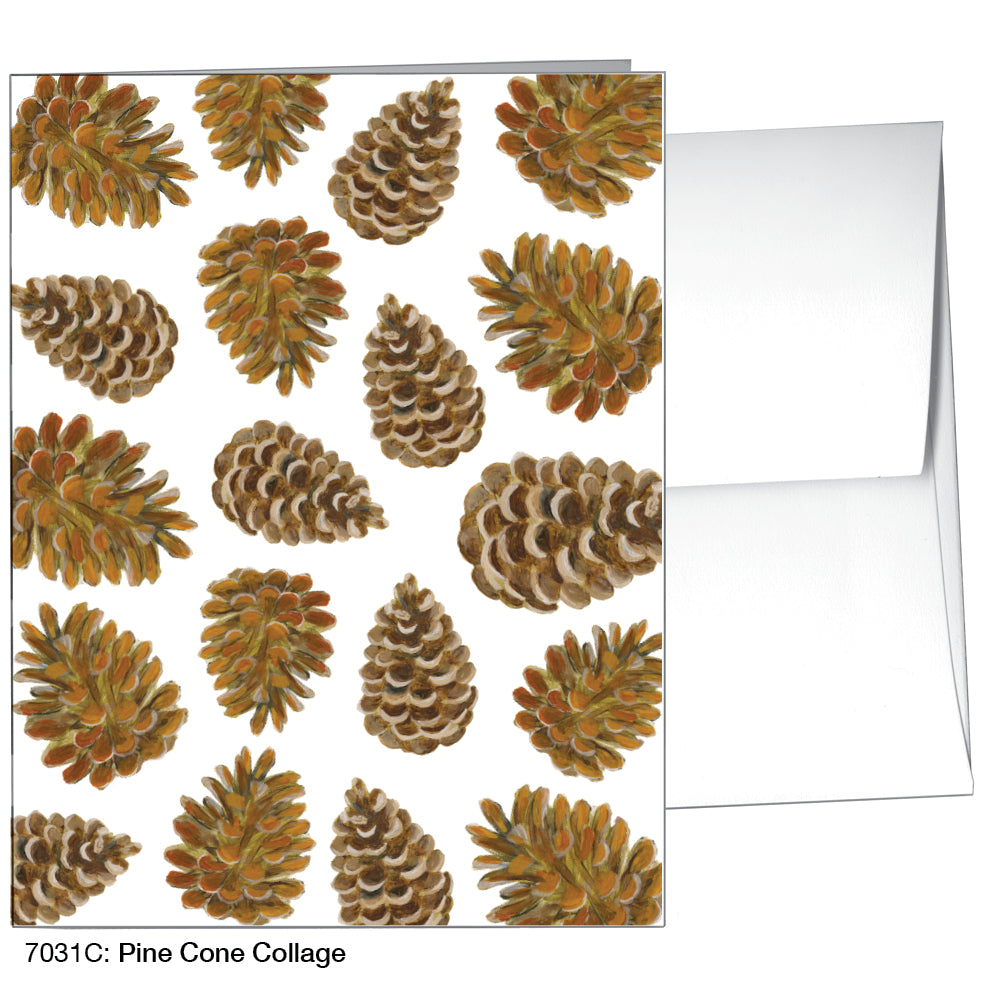 Pine Cone Collage, Greeting Card (7031C)