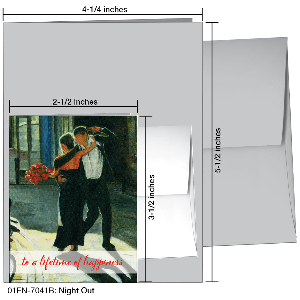 Night Out, Greeting Card (7041B)