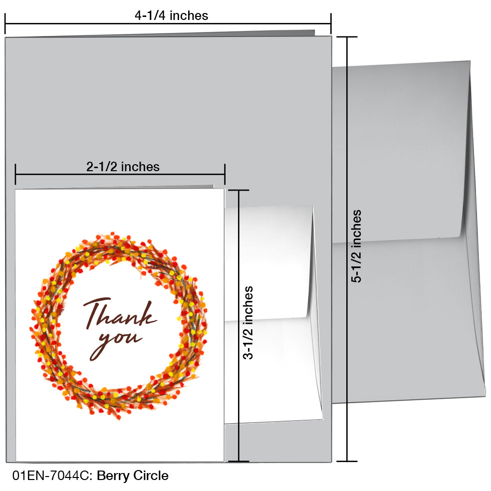 Berry Circle, Greeting Card (7044C)