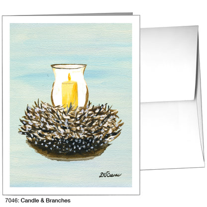 Candle & Branches, Greeting Card (7046)