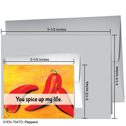Peppers, Greeting Card (7047D)