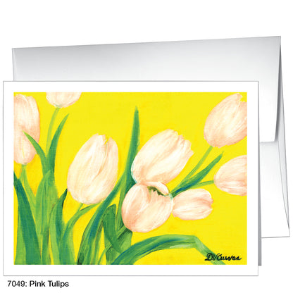 Pink Tulips, Greeting Card (7049)
