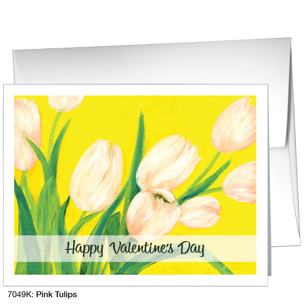 Pink Tulips, Greeting Card (7049K)