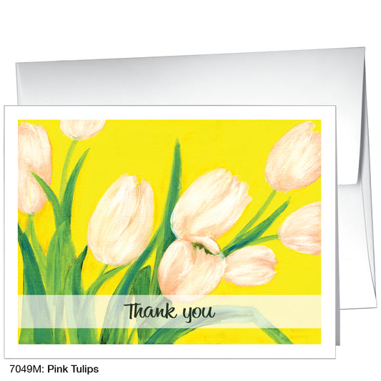 Pink Tulips, Greeting Card (7049M)