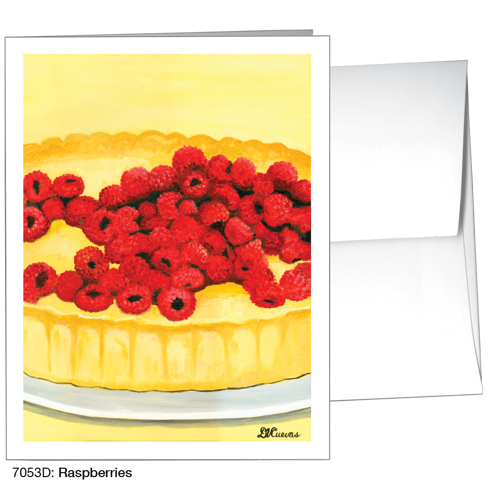 Raspberries, Greeting Card (7053D)