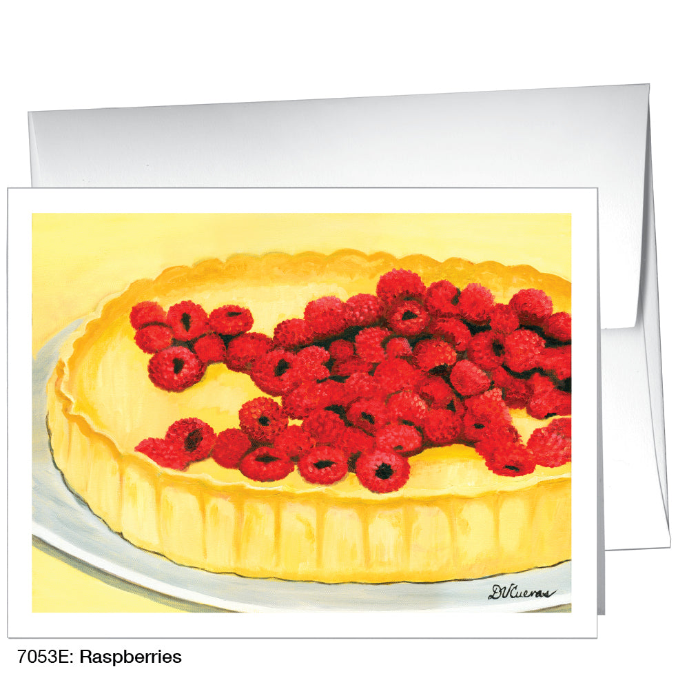 Raspberries, Greeting Card (7053E)