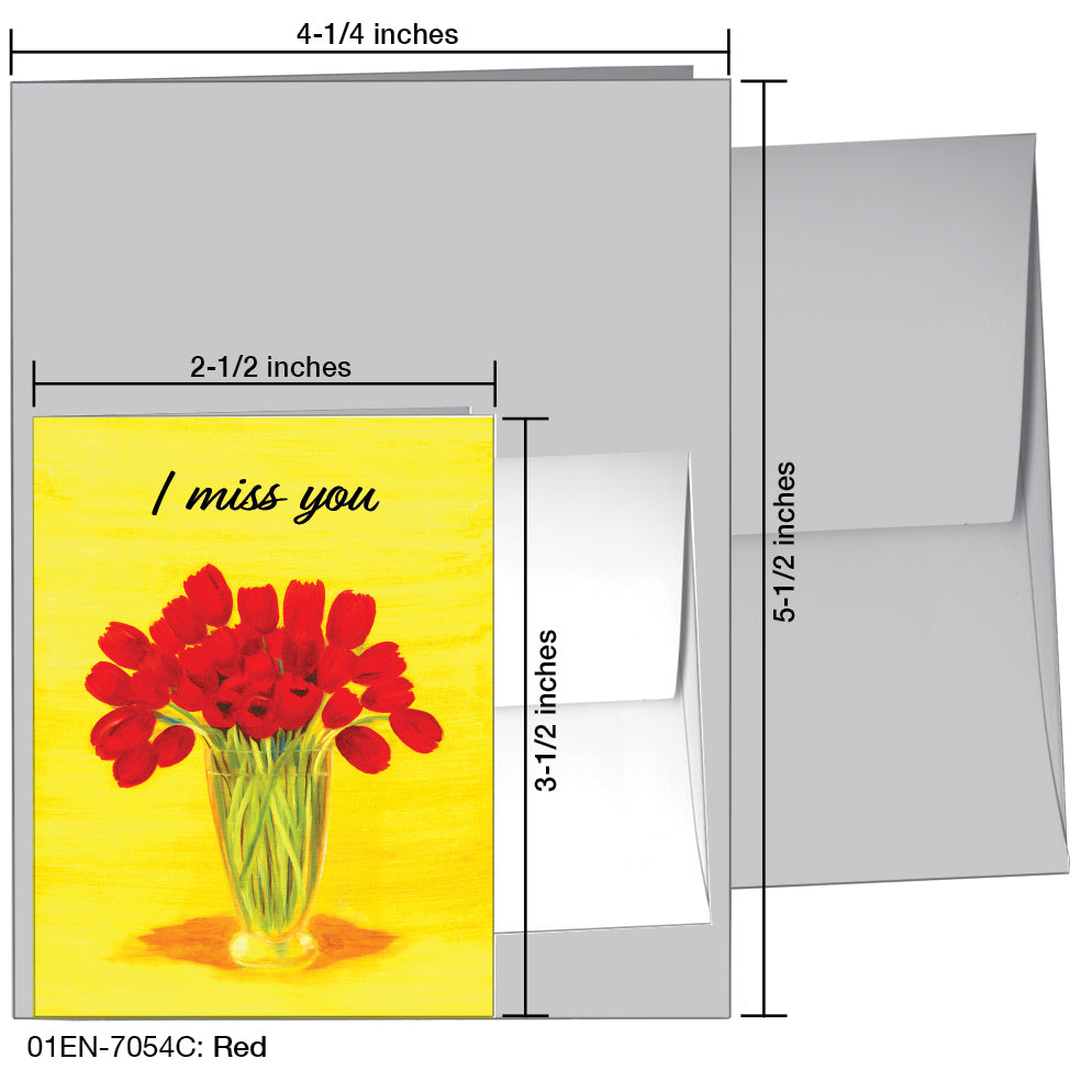 Red, Greeting Card (7054C)