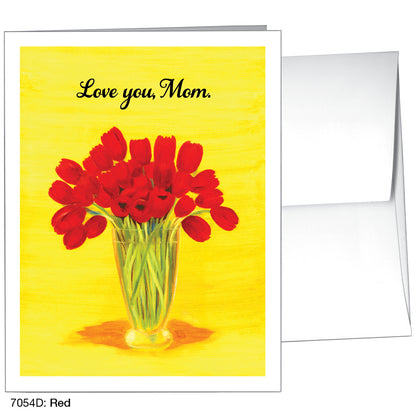 Red, Greeting Card (7054D)