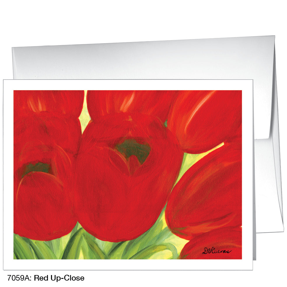 Red Up-Close, Greeting Card (7059A)