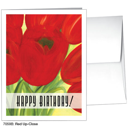 Red Up-Close, Greeting Card (7059B)