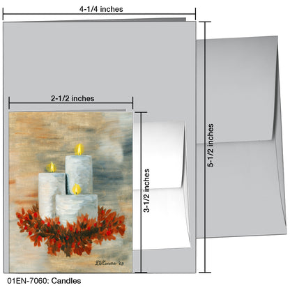 Candles, Greeting Card (7060)