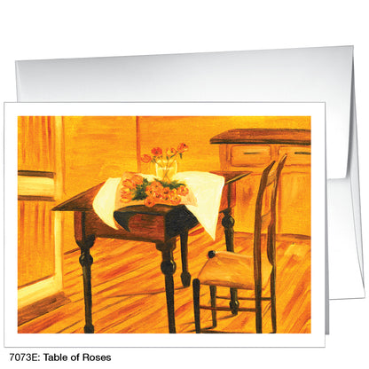 Table Of Roses, Greeting Card (7073E)
