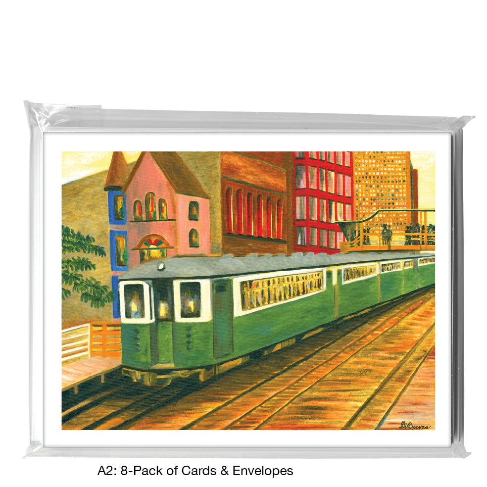 Westbound, Chicago, Greeting Card (7082)